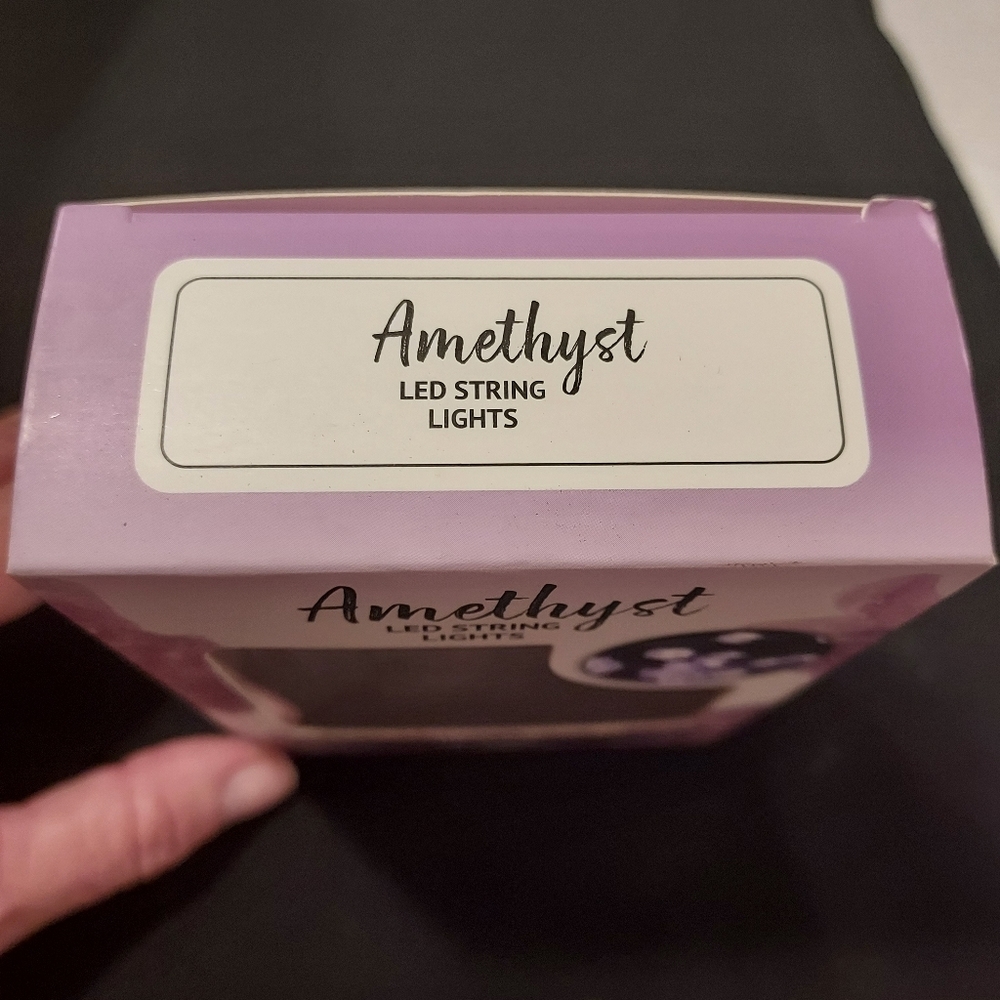 NWT, " Harmonia " AMETHYST LED STRING LIGHTS, with Remote - Picture 2 of 7